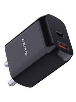 Ambrane - RAAP H33 30W Dual Output Fast Charger/Adapter with QC & PD Technology Black